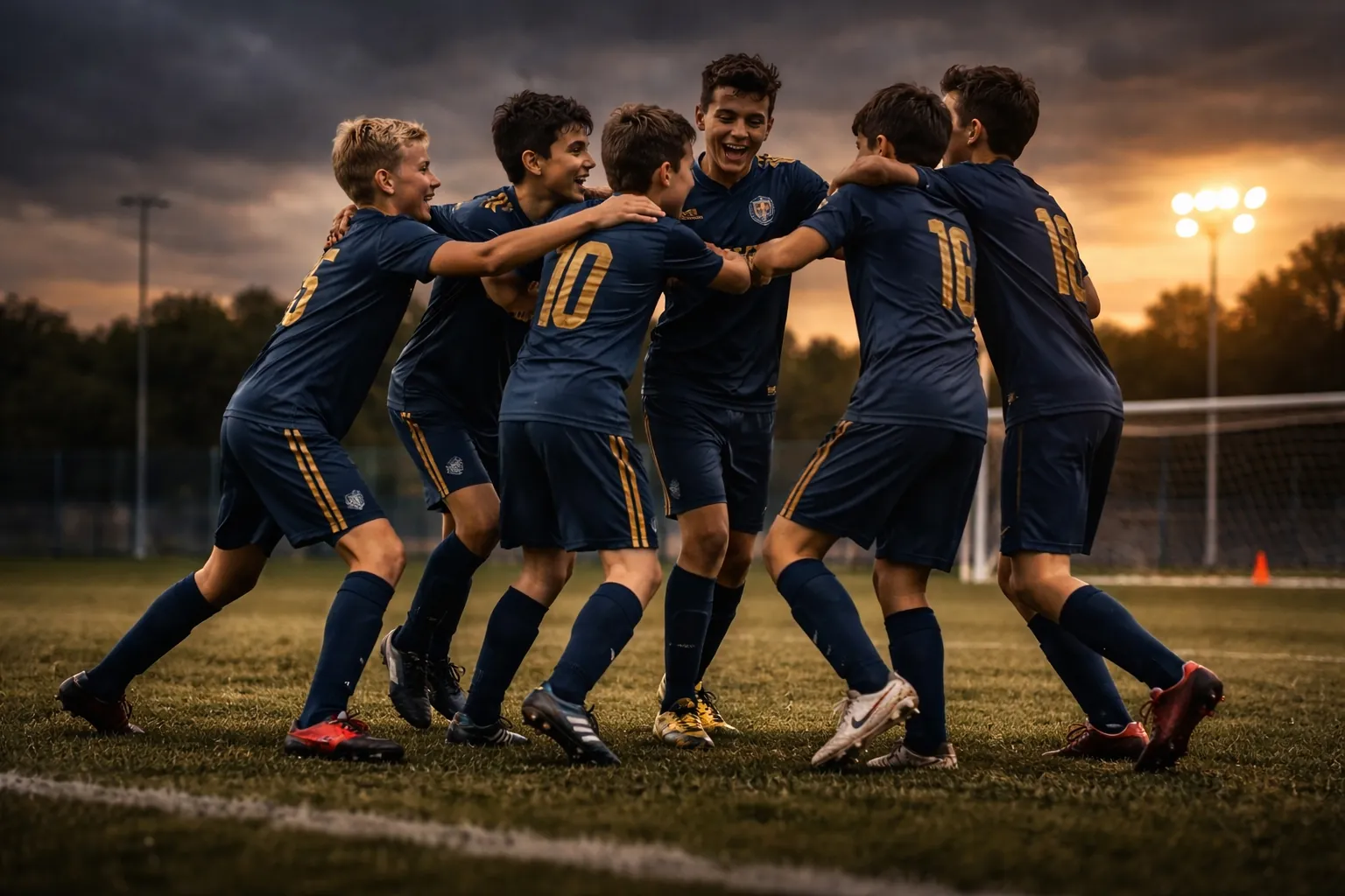 Joueurs KF Football Académie en action sur le terrain